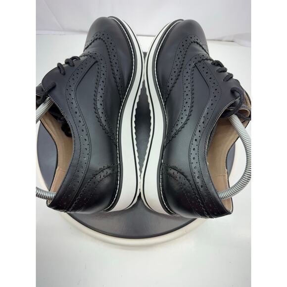 Torrid Wingtip Oxford Womens Size 9.5 WW Black Faux Leather Platform Shoes - Picture 8 of 12